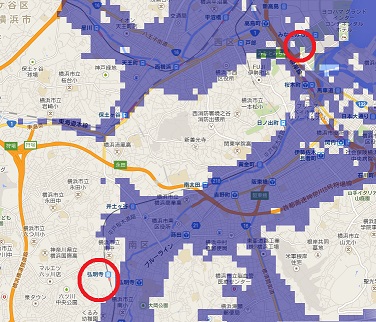 �O���������ƃ����h�}�[�N�^���[�̈ʒu�֌W�@���R�n�}�����o���I�s